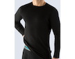 GINA pánské tričko s dlouhým rukávem, dlouhý rukáv, šité, jednobarevné  78003P  - černá  L - černá