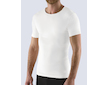 GINA pánské tričko s krátkým rukávem, krátký rukáv, bezešvé, jednobarevné Bamboo Soft 58009P  - bílá  L/XL - Bílá