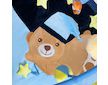 Hrací deka s melodií PlayTo spící medvídek modrá