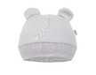 Kojenecká bavlněná čepička New Baby Cute Bear - šedá