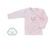 Kojenecká košilka z organické bavlny Koala Lesní Přítel růžová - Růžová