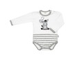 Kojenecké bavlněné body New Baby Zebra exclusive - Bílá