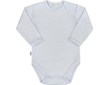 Kojenecké body s dlouhým rukávem New Baby Pastel šedé - šedá