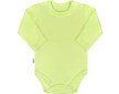 Kojenecké body s dlouhým rukávem New Baby Pastel zelené - Zelená