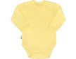Kojenecké body s dlouhým rukávem New Baby Pastel žluté - Žlutá