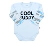 Kojenecké body s dlouhým rukávem New Baby With Love modré - Modrá