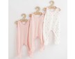 Kojenecké dupačky New Baby Classic II Holka 3ks růžová - Růžová