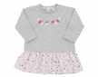 Kojenecké šatičky s dlouhým rukávem New Baby For Girls - šedá