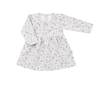 Kojenecké šatičky s dlouhým rukávem New Baby For Girls hvězdičky - šedá