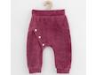 Kojenecké semiškové tepláčky New Baby Suede clothes růžovo fialová