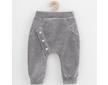 Kojenecké semiškové tepláčky New Baby Suede clothes šedá - šedá