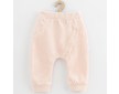 Kojenecké semiškové tepláčky New Baby Suede clothes světle růžová - Růžová