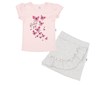 Kojenecké tričko se sukýnkou New Baby Butterflies - Růžová