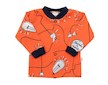 Kojenecký bavlněný kabátek New Baby skvělý nápad - oranžová