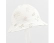 Kojenecký mušelínový klobouček New Baby Zoe - Bílá