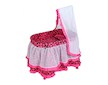 Košík pro panenky PlayTo Nikolka růžový - Růžová