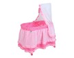 Košík pro panenky Baby Mix Nikolka světle růžový - Růžová