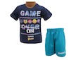 Letní komplet, pyžamo Game over (em003) - modro-modrá