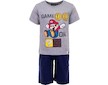 Letní komplet pyžamo Super Mario (1997) - šedo-modrá