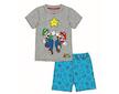 Letní komplet, pyžamo Super Mario (fuk081) - šedo-modrá