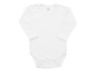 Luxusní body dlouhý rukáv New Baby - bílé - Bílá