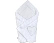 Luxusní Zavinovačka z Minky New Baby bílá 73x73 cm - Bílá