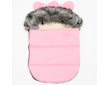 Luxusní zimní fusak s kapucí s oušky New Baby Alex Wool pink - Růžová