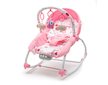 Multifunkční houpací lehátko pro miminko Baby Mix růžovo-bílé - Růžová