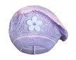 Pletená čepička-baret New Baby fialová