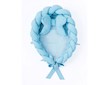 Pletené hnízdečko pro miminko Velvet Belisima blue - Modrá