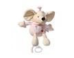Plyšová hračka s hracím strojkem Baby Ono Myška růžová 31cm - Růžová
