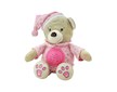 Plyšový usínáček medvídek s projektorem Baby Mix růžový - Růžová