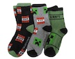 Ponožky Minecraft 3 páry (fuk29-54962) - Zelená