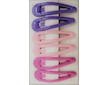 Set prolamovacích sponek 3 páry (LE32891) - růžovo-fialová