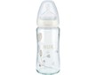 Skleněná kojenecká láhev NUK First Choice 240 ml bílá - Bílá