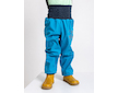 Unuo, Batolecí softshellové kalhoty s fleecem Basic, Tyrkysová Velikost: 80/86