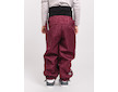 Unuo, Batolecí softshellové kalhoty s beránkem Light, Vínová Žíhaná Velikost: 98/104