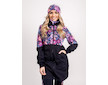 Unuo, Dámský softshellový kabát s fleecem Street, Černá, Kouzelné květiny Velikost: XL