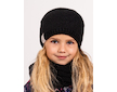 Unuo, Dětská čepice pletená Warm, Černá Velikost: L (53-56 cm)