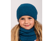 Unuo, Dětská čepice pletená Warm, Kobaltová Velikost: M (49-52 cm)