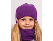 Unuo, Dětská čepice pletená Warm, Ostružinová Velikost: M (49-52 cm)