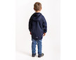 Unuo, Dětská softshellová bunda bez zateplení pružná Basic, Tm. Modročerná Velikost: 122/128