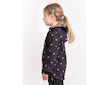 Unuo, Dětská softshellová bunda s fleecem Basic, Černá, Květiny Velikost: 104/110