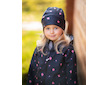 Unuo, Dětská softshellová bunda s fleecem Basic, Černá, Květiny Velikost: 116/122
