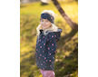 Unuo, Dětská softshellová bunda s fleecem Basic, Černá, Květiny Velikost: 146/152