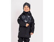Unuo, Dětská softshellová bunda s fleecem Basic, Černá, Planety Velikost: 122/128