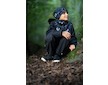 Unuo, Dětská softshellová bunda s fleecem Basic, Černá, Planety Velikost: 134/140