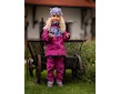 Unuo, Dětská softshellová bunda s fleecem Basic, Fuchsiová, Květinky Velikost: 128/134