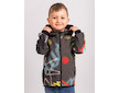 Unuo, Dětská softshellová bunda s fleecem Basic, Khaki, Fantazie Velikost: 134/140