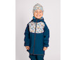 Unuo, Dětská softshellová bunda s fleecem Basic, Kobaltová, Bagry Velikost: 98/104